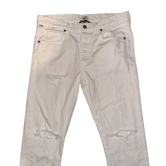 Citizens of Humanity Straight Leg Jeans Womens 27 29 Premium Vintage Distressed - Picture 3 of 8